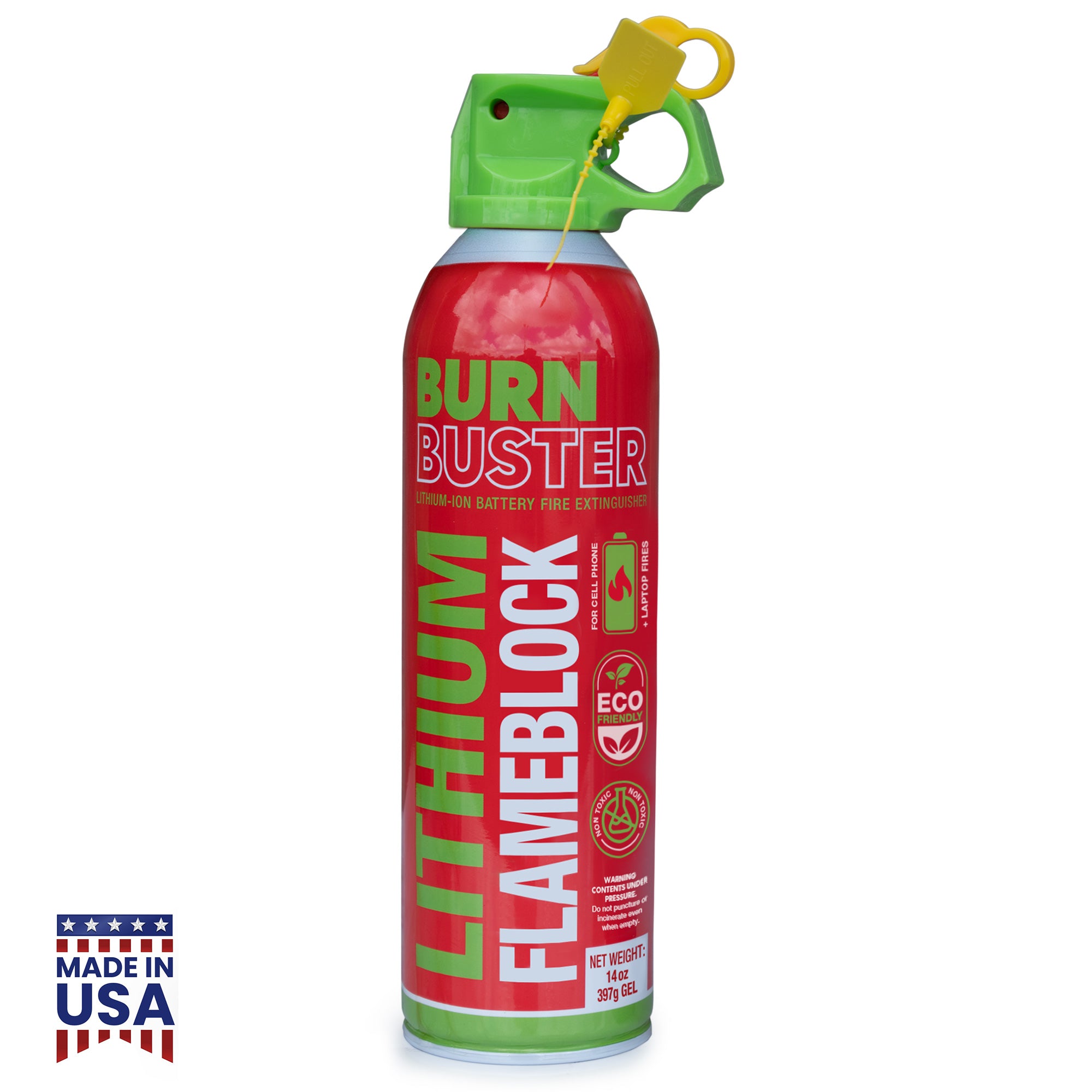 BurnBuster Lithium-Ion Fire Extinguisher