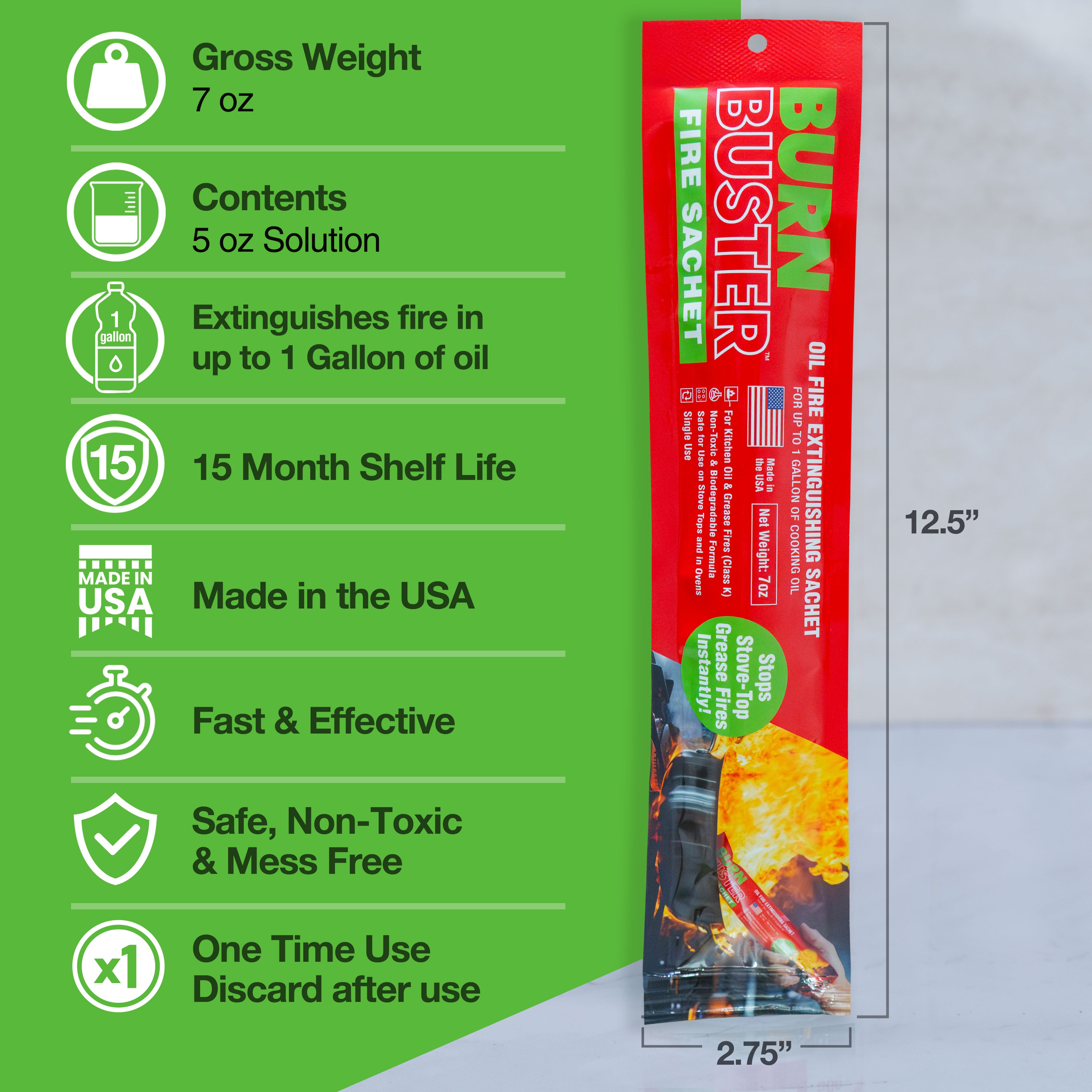 BurnBuster Fire Sachet